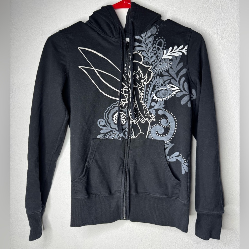 Disney tinkerbell zip up hoodie Y2K style 
woman fit size 3/5